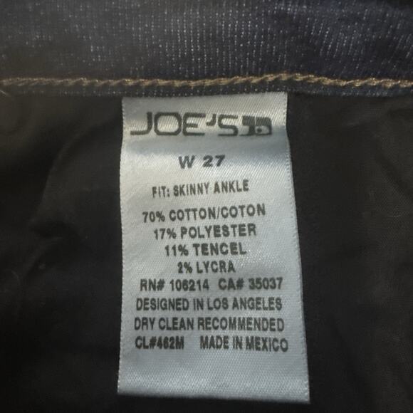 Joes Jeans Womens Jeans Size 27 Darker Wash Stretch - Picture 3 of 11